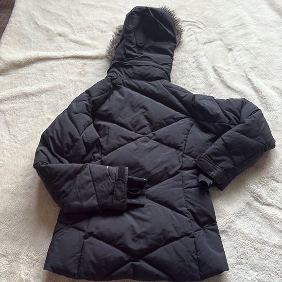 Columbia Puffer Jacket with Faux Fur Hood | Black | Size S | Winter Coat - Picture 4 of 10